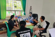 Jjaran Dinas Kesehatan Kota Kupang ketika menggelar pertemuan dengan pengelola Klinik Pratama Lembaga Pemasyarakatan (Lapas) Kelas IIA Kupang.