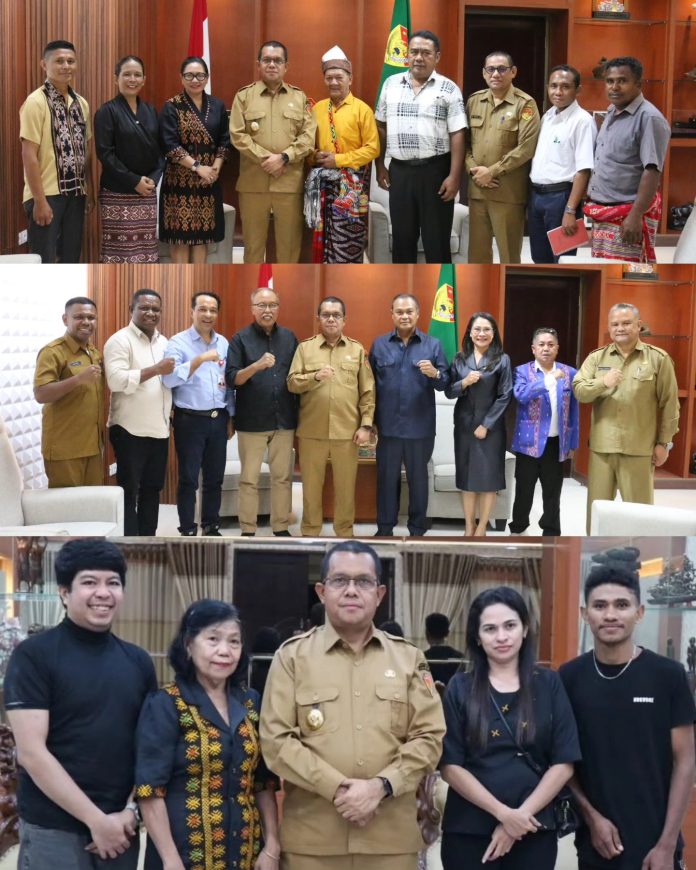 Tiga Tamu di Gubernur NTT