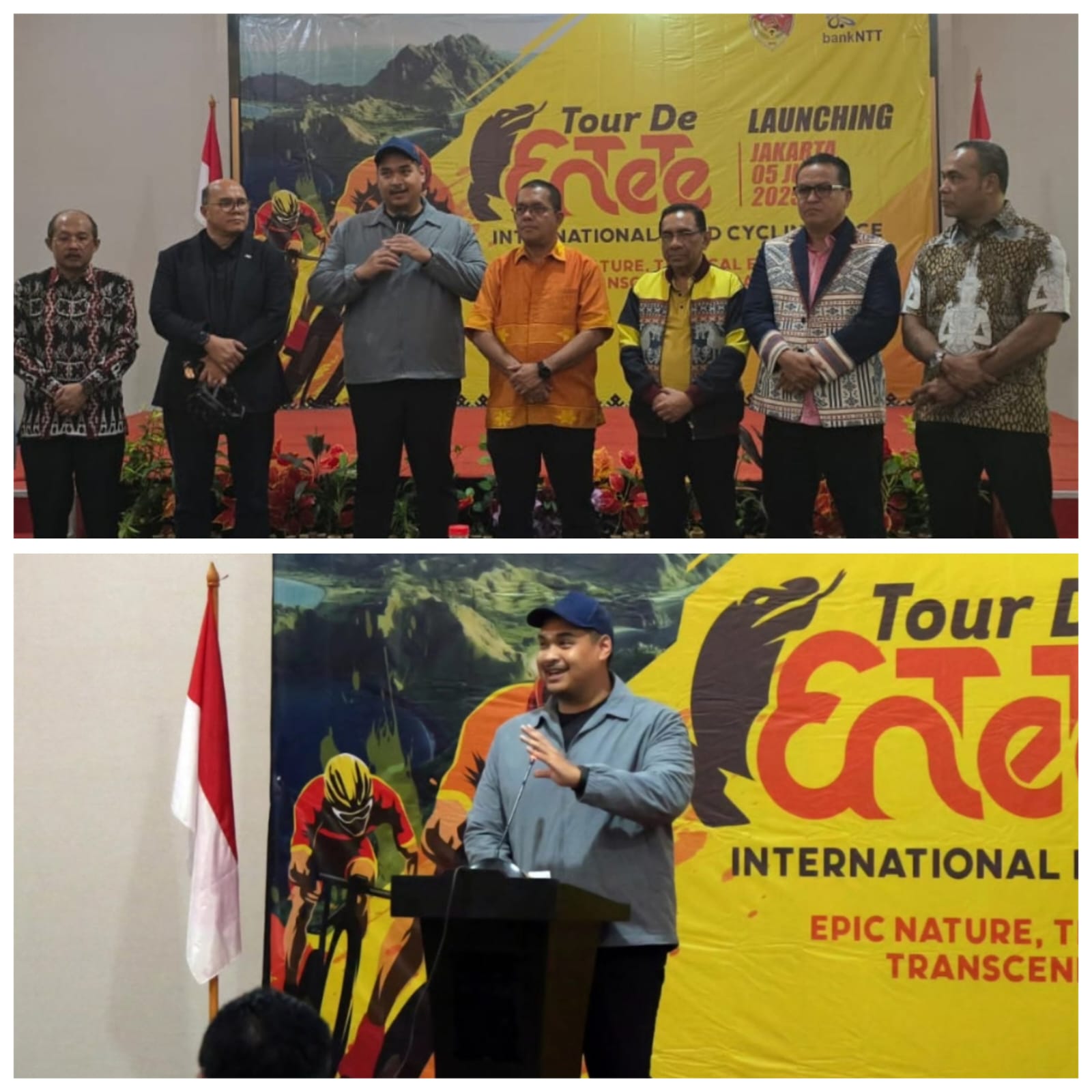 Dari Kupang Menuju Dunia: Gubernur Melki, Menpora Dito, dan Umbu Rudi Luncurkan Tour de EnTeTe
